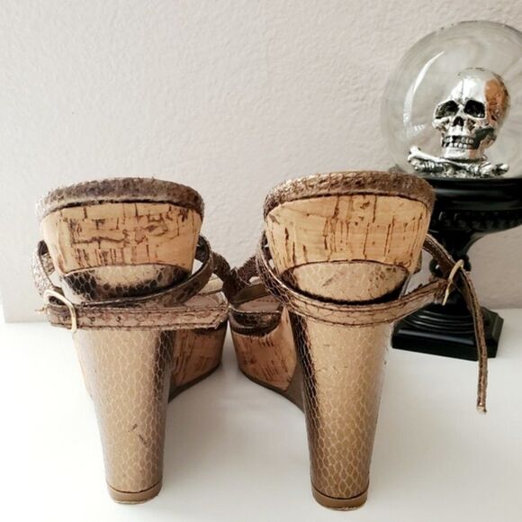 Bakers Womens Cappuccino Wedge Sandals Size 9 GUC - Picture 7 of 7